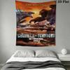 Godzilla Monsters Tapestry Background Cloth Wallmounted Background Cloth Christmas Gift Wall Decoration
