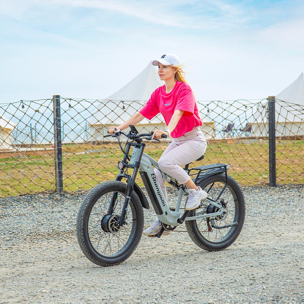 "SHENGMILO S600 E-Bike | 40° Climb | 45km/h | 90km Range | Hydraulic Brakes | 26" Fat Tires | IP45 Waterproof"