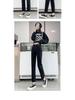 Hong Kong Style Slim Fit High Waist Straight Leg Jeans for Petite Women - Trendy Cropped Cigarette Pants for Autumn