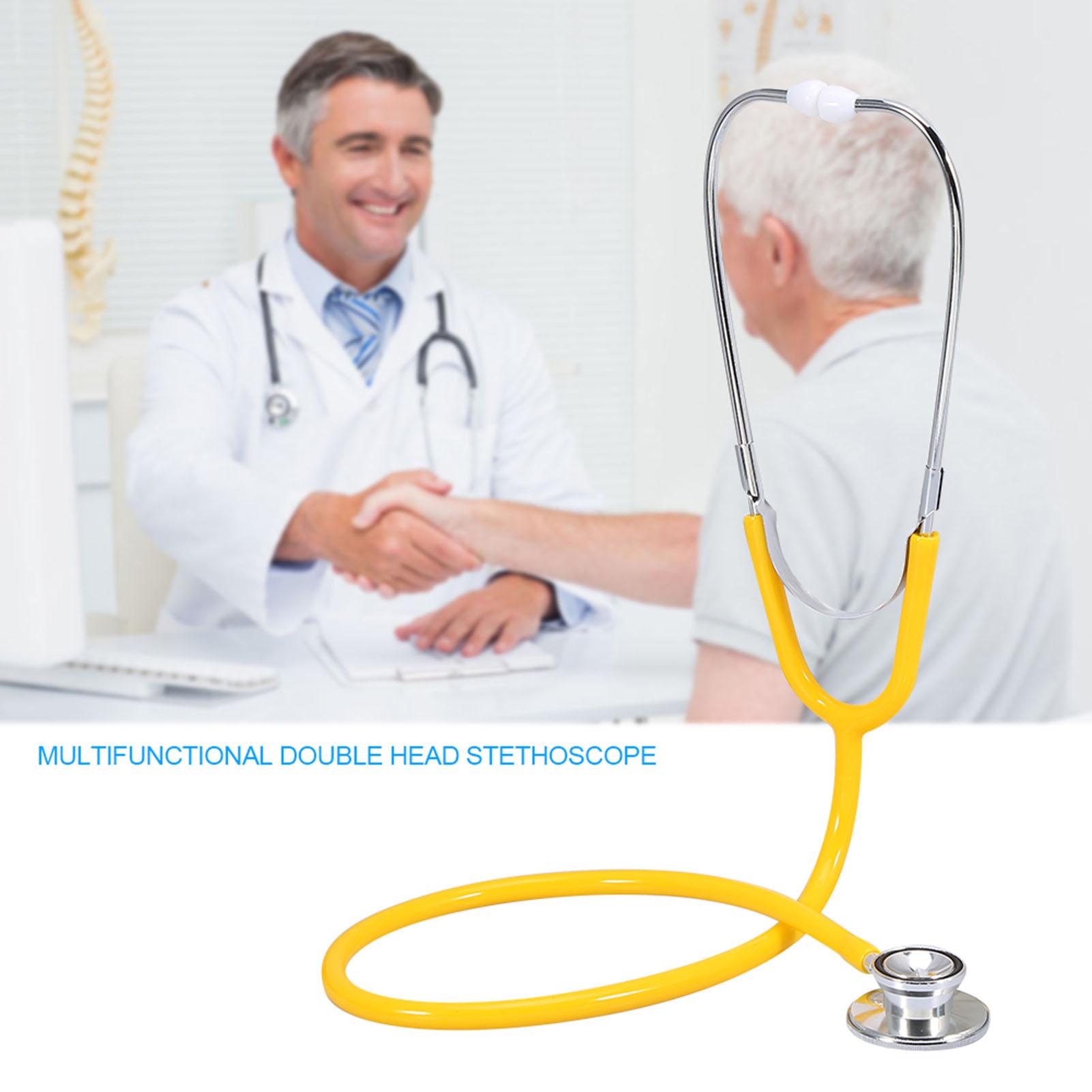 

Многофункциональный стетоскоп с двойной головкой Эстетоскоп Инструмент для медицинского здравоохранения Желтый жёлтый