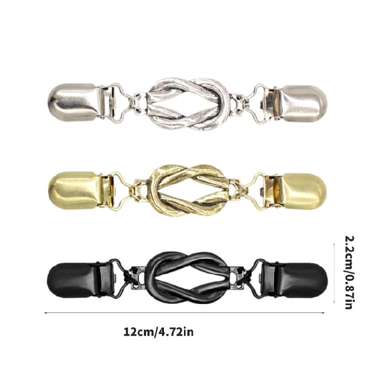 3lots Multipurpose Sweater Clip Timeless Mandarin Duck Sweater Metal Shirt Clip for Women's Apparels