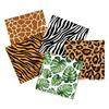 Woodland Animals Disposable Plates Jungle Safari Birthday Animals Giraffe Zebra 1st Birthday Party Decor Leopard Print Plates