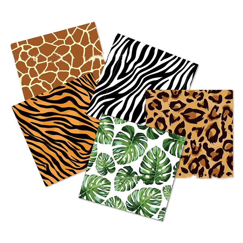 Woodland Animals Disposable Plates Jungle Safari Birthday Animals Giraffe Zebra 1st Birthday Party Decor Leopard Print Plates