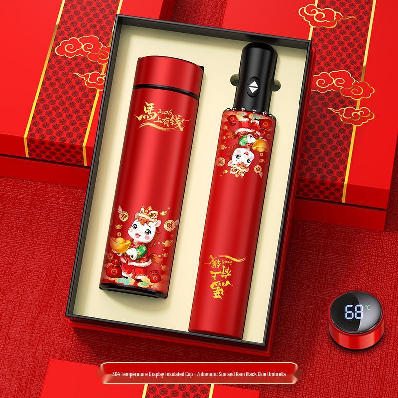 National Trend Custom Logo Thermos Cup Sets for Company Anniversaries and Employee Gifts