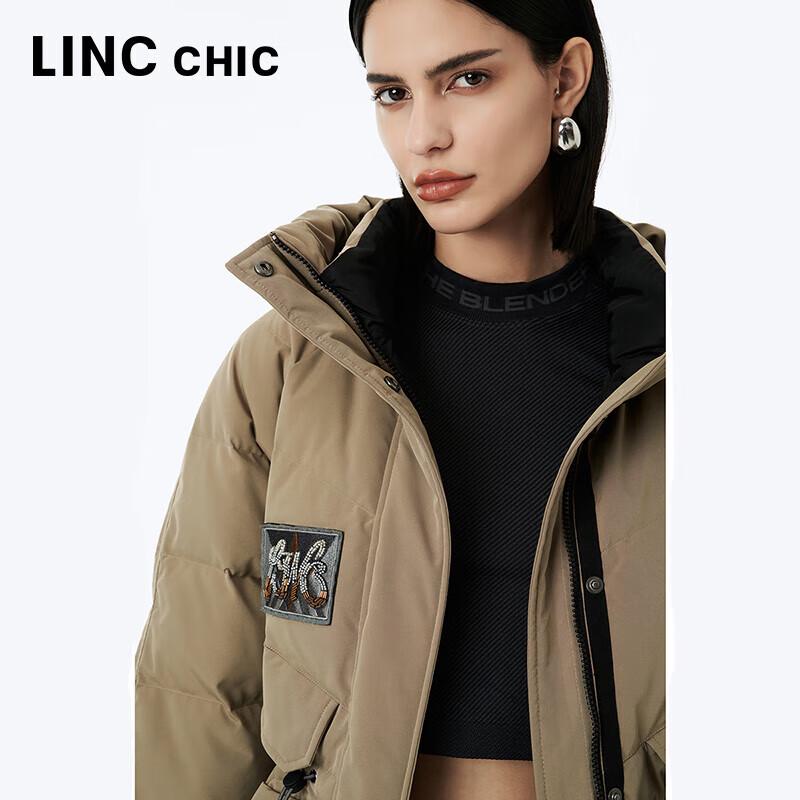 Jinyujie Women's Hooded Mid-Length Loose Down Parka