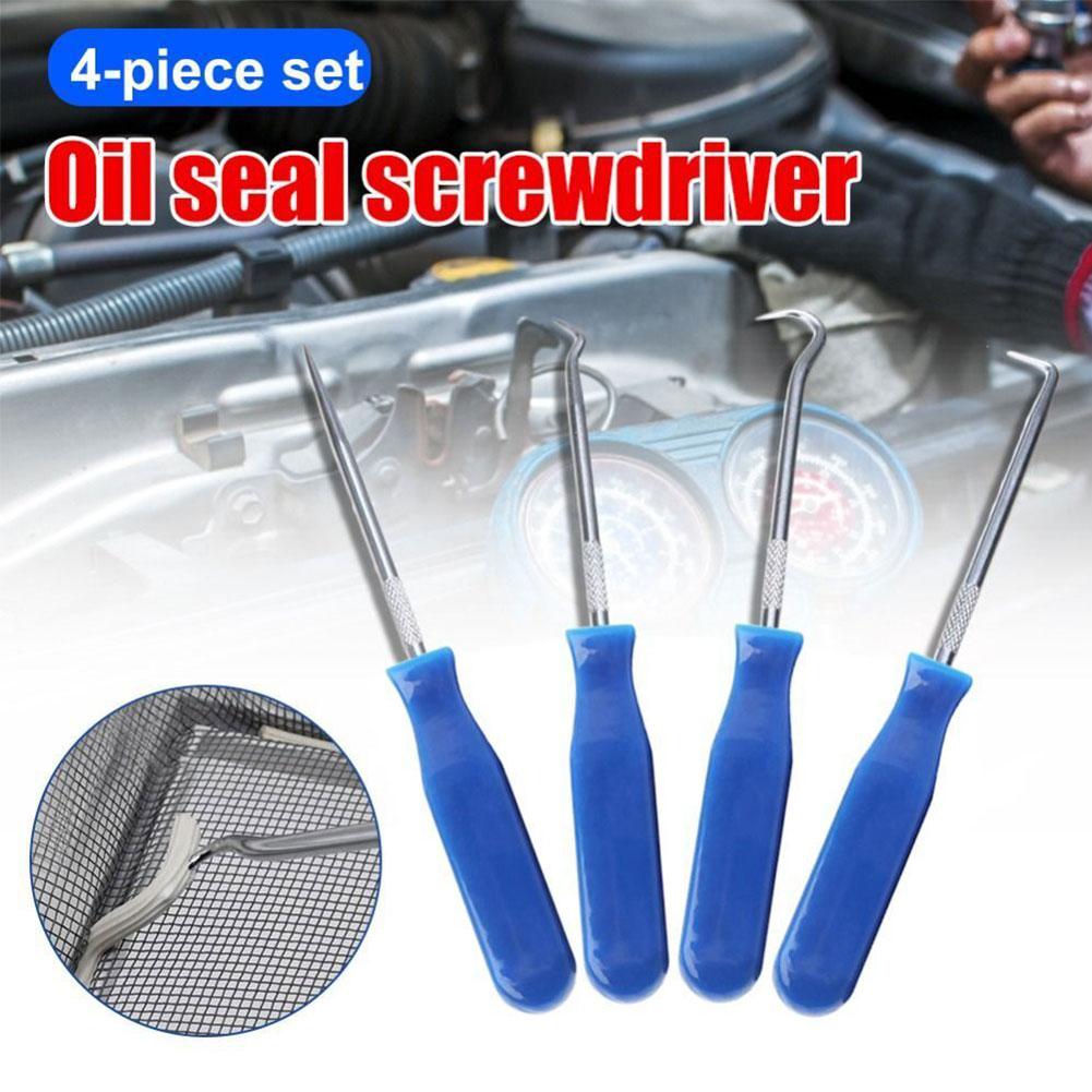 

4Pcs 135mm Oil Seal Screwdrivers Set Car Auto Vehicle Pick Hooks For Garages General-Plumbers Mechanics Workshop Car Tools N3D6
