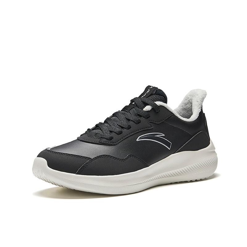 Anta Versatile Classic Non-Slip Durable Low-Top Casual Running Shoes Men Sneakers Black Silver 912435559-5