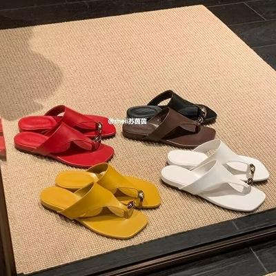 2025 été nouveau couvre-orteils plat petites pantoufles cool porter mode décontracté pantoufles polyvalentes chaussures pour femmes