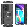 For Vivo T1 Case Armor Magnetic Suction Stand Full Back Cover For Vivo T1 Snapdragon 680 Case Cover For  Vivo T1 44W 6.44 inch