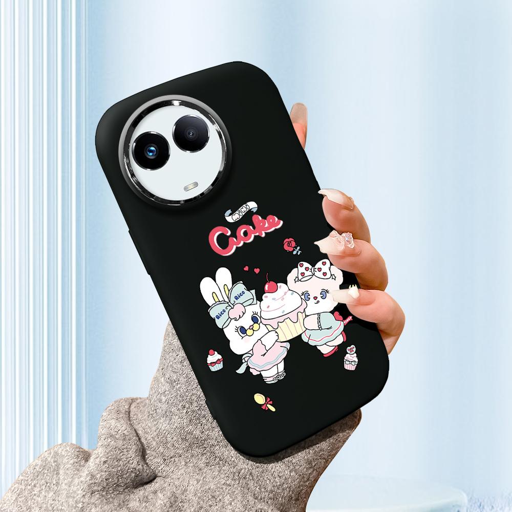 

Сплошной цвет с серебряным краем линзы, жирный корпус, мягкий ТПУ, жидкий силиконовый чехол, противоударный чехол для телефона для OPPO Reno Realme OnePlus OPPO A11K чёрный