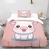 Blue Duckling Bedding, Full Size Bedding Cover for Children and Adults, Soft Microfiber Down Duvet Cover with Zipper
