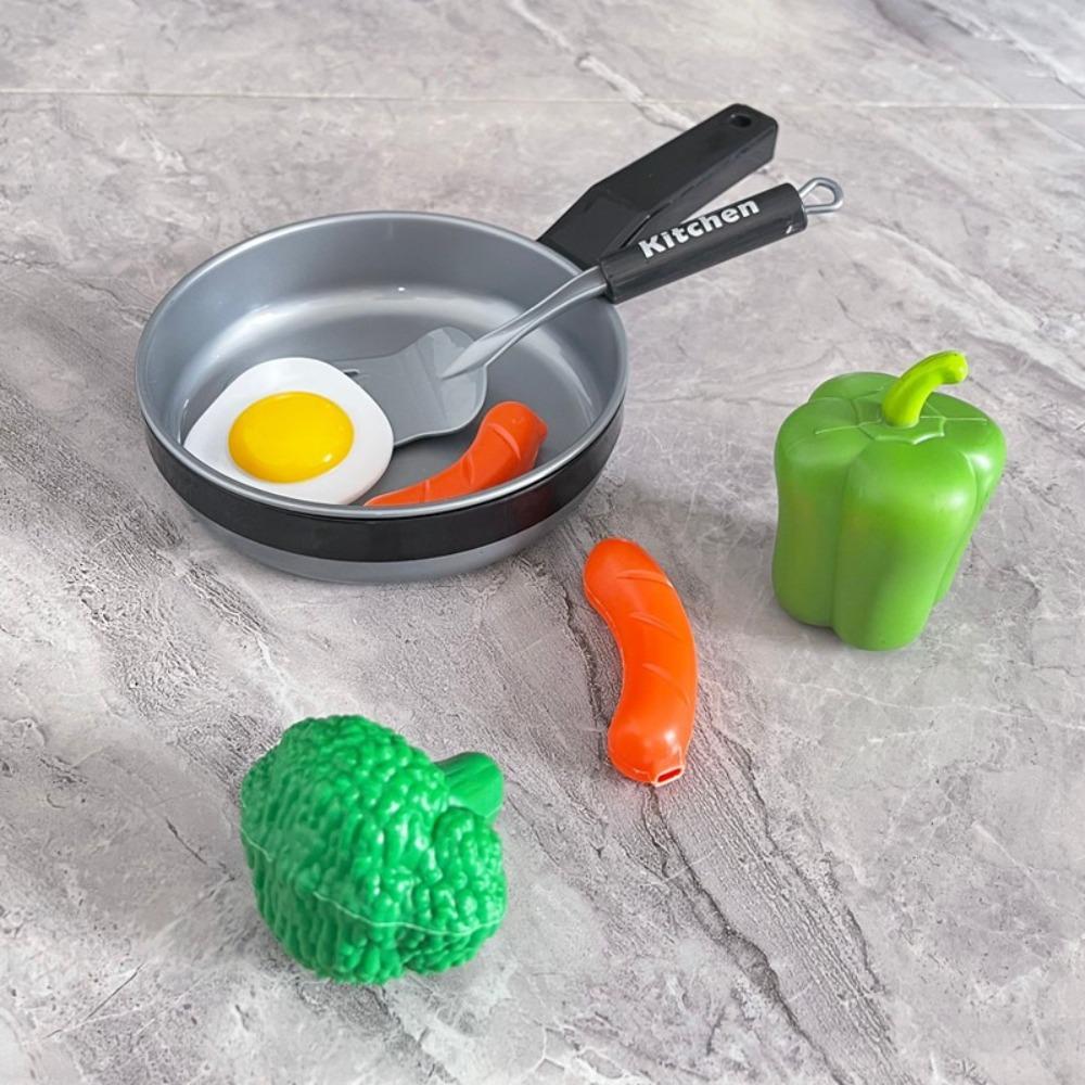 8pcs Montessori Simulation Kitchen Toys Bread Hot Dog Children Toys DIY Cookware Game Set