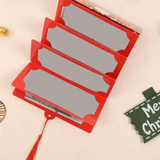 Christmas Red Envelope Money Box Gift Card Holder 10 Slots Surprise