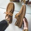 Men's Suede Genuine Leather Casual Shoes Lace-up Men Light Comfortable Driving Flats Mens Outdoor Oxfords Shoe 2025