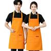 2025 Plus-Size Unisex Waterproof Barista Apron - Custom Print Canvas for Catering