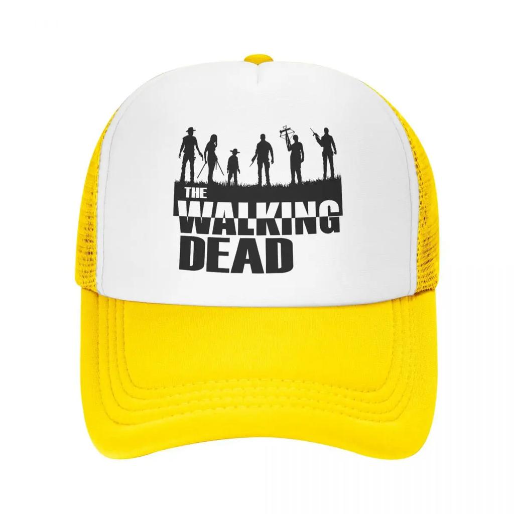 Custom Classic Unisex Horror TV Show The Walking Dead Trucker Hat Adult Adjustable Baseball Cap Unisex Women Hip Hop Dad Hat
