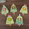 30pcs Christmas Tree Lollipop Cards Multi Type Tree Candy Holder For Navidad Party Sweets Packagings Supplies Kids DIY Gifts