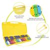 Colorful 25 Notes Glockenspiel Xylophone Percussion Rhythm Musical Educational Teaching Instrument Toy with 2 Mallets
