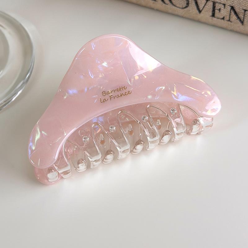 Retro Acetate Triangle Hair Claw Clips for Women Fashionable Colorful Shark Hairpins Barrettes Temperament Hair Accessories