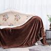 Thickened Color Solid Double Layer Coral Fleeces Blanket Bed Supplies Home For
