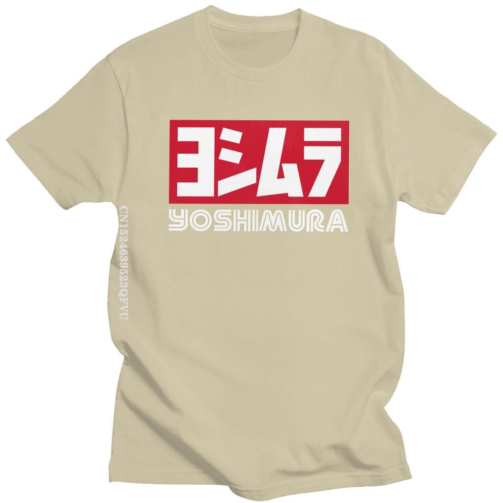 Classic Japan Yoshimura Tshirts Men Women Mend Cotton Fashion Tshirt Kawaii Letter T Shirt Printed Tee Tops Clothing Harajuku