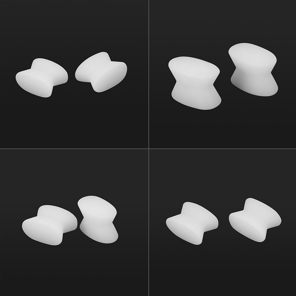 1 Pair Silicone Gel Toe Protector Straightener Separator Alignment Pain Relief LJ