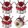 4PCS Crown Diamond Vehicle Car Tire Caps Covers Car Wheel Tire Valve Caps  Customization