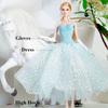 DIY Toys Feather Dress Gauze Skirt  For 30cm Supermodel Doll/for 1/6 BJD Dolls/for 11.5" Doll