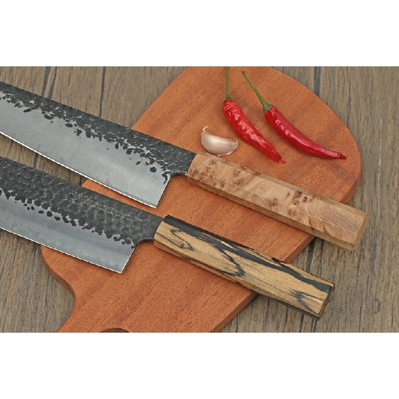 130mm Wooden Handles Octagonal Knife Handle For Japanese Style Kitchen Knives Chef Knife Repair Professional Handle