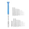 Durable Blue Hand Drill Slim Handle Knurled Grip Jewelry Carving Drill Metal Compact Pin Vise Hand Drill