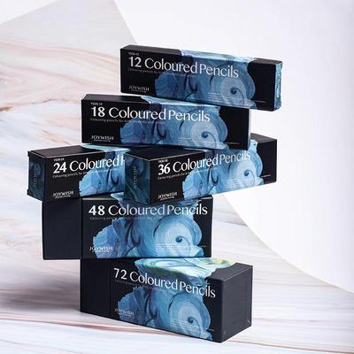 Ocean Series Oil-Based Colored Pencils - 48 or 72 Colors for Coloring and Drawing