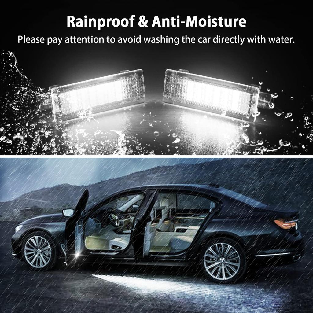 2xLED Door Courtesy Footwell Interior Lights Luggage Puddle Trunk Glove Box Lamp For BMW X6 E71 F16 X5 E70 F15 X3 E83 F25 X1 E84