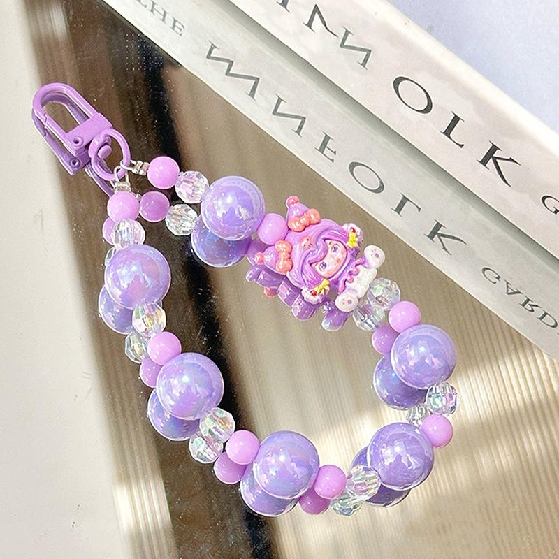 Kreative kleine Figur Kurze Perlen Handykette Tasche Auto Schlüsselanhänger Anhänger Ornament Geschenke