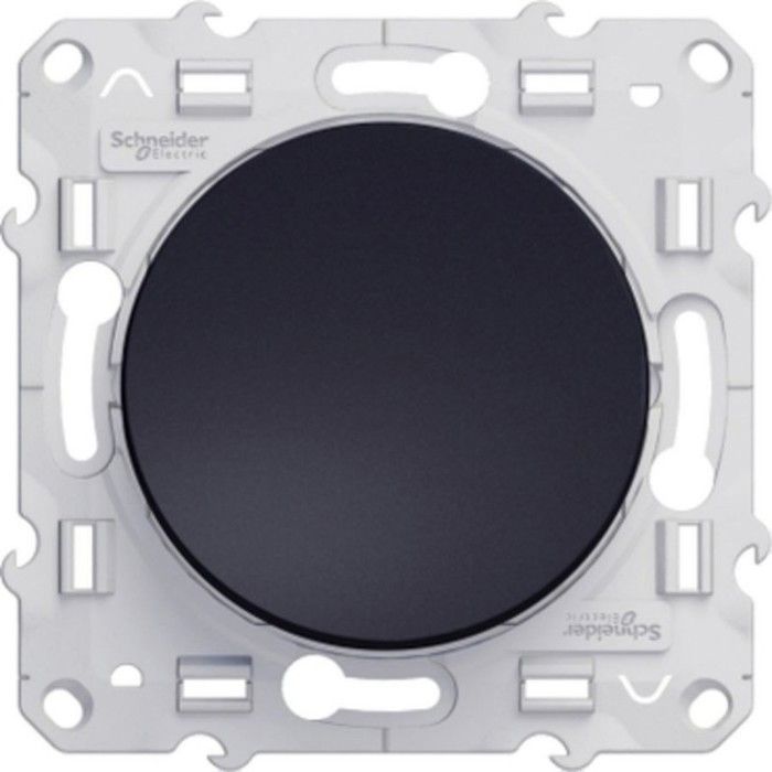 Bouton-poussoir ODACE 10A À Vis Gris Anthracite - SCHNEIDER ELECTRIC - S540206