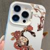 National Style Snake Life Flower iPhone Case Silver for iPhone 13/14/15/16/17 Pro Max