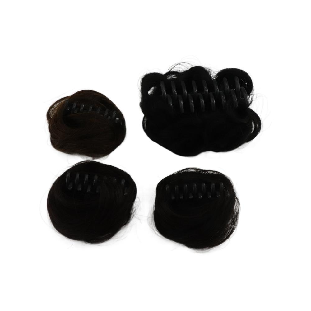 Curly Donut Roller Bun Messy Chignon Clip-on Hair Bun Hairpiece Hair Extensions Claw Hair Bun Wig