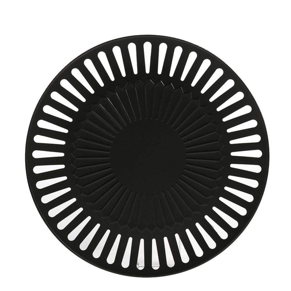 Nonstick Barbecue Pan Round Roasting Trays Multipurpose Grill Rack Home Kitchen
