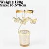 Love Wedding Candle Holders Snowflake Deer Fairy Rotating Candlestick Metal Tray Romantic Home Decoration Christmas Ornament