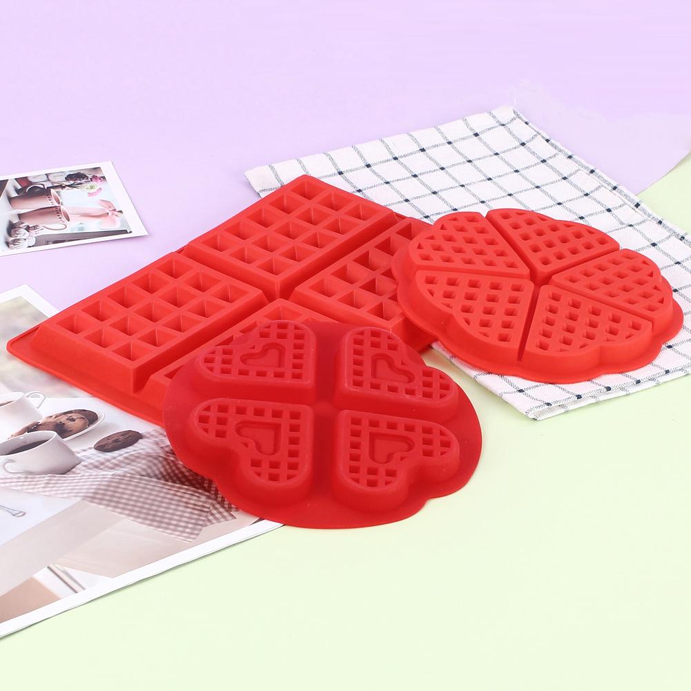 Waffle Makers Mould Silicone Cake Chocolate Mould Nonstick Baking Mold Bakeware DIY Tool