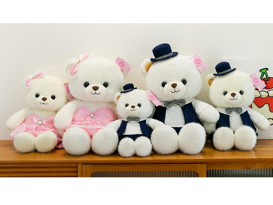 Little Bear Wedding Ornament: Valentine's Day Gift for New Couples and Car Decoration