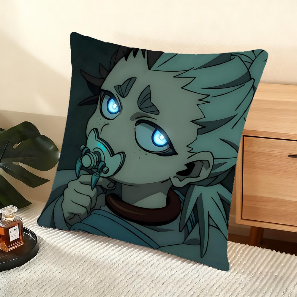 Anime G-Gachiakuta Cushion Cover Soft Short Plush Pillow Cover Smooth Cozy Texture Aesthetic Cushion Case Home Decor