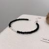 Bracelet Women's Black Agate Splicing Bracelet Light Luxury Niche High-end Jewelry for Girlfriend Gifts