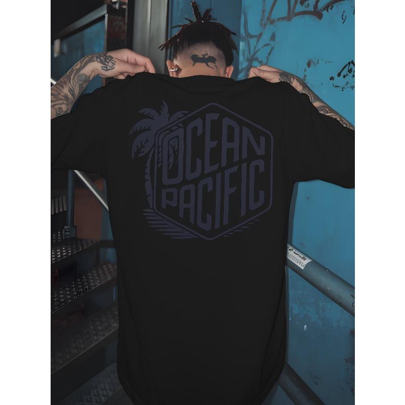 Men S T-Shirt from Chapter Badge Ocean Pacific. A Timeless Crewneck Style Featuring a Back Print. A Must-Have Summer Outfit for Basketball 2XL