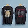 Camiseta de show da turnê WHITESNAKE autointitulada dos anos 80, 1987
