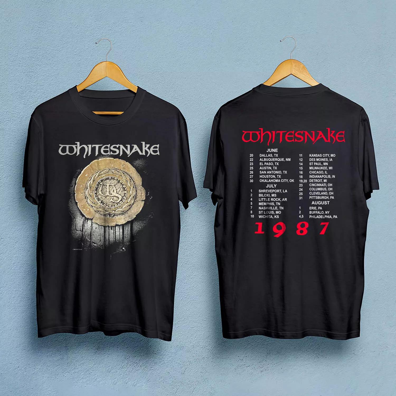 Винтажная футболка с концерта тура WHITESNAKE 1987 года 2XL