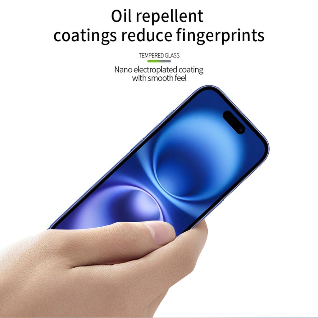 For iPhone 17 Screen Protector MOFI 9H 3D Curved Tempered Glass Film