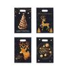 10/25/50PCS Mixed Golden Elk Christmas Series Party Gift Tote Bag OPP Glitter Gift Bag Candy Bag Plastic Gift Return Bag