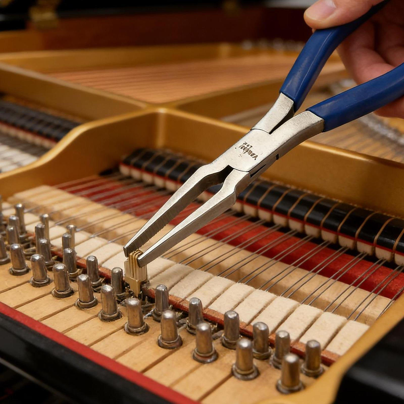 

Sound Stopper Adjustment Pliers Piano Repair Tool Comfort Grip, Precision Maintenance ,Pointed Nose