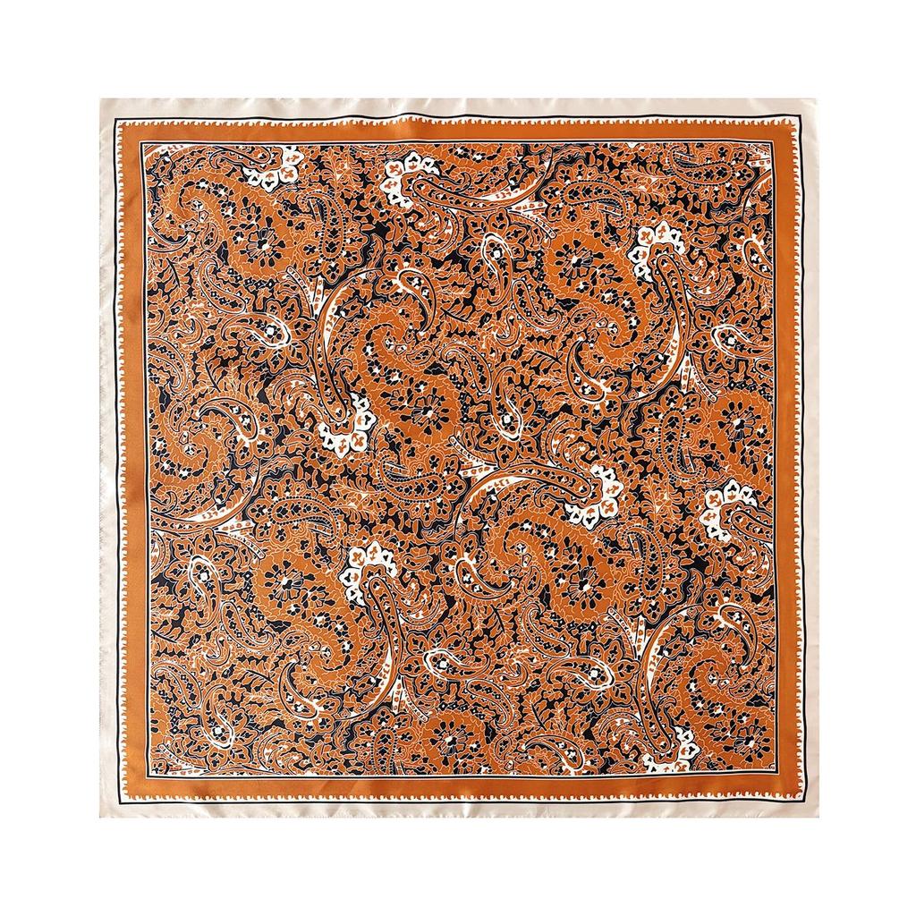 New 90cm Scarf for Women: New Headscarf, Cashew Flower Shawl, Vintage Paisley Square Scarf