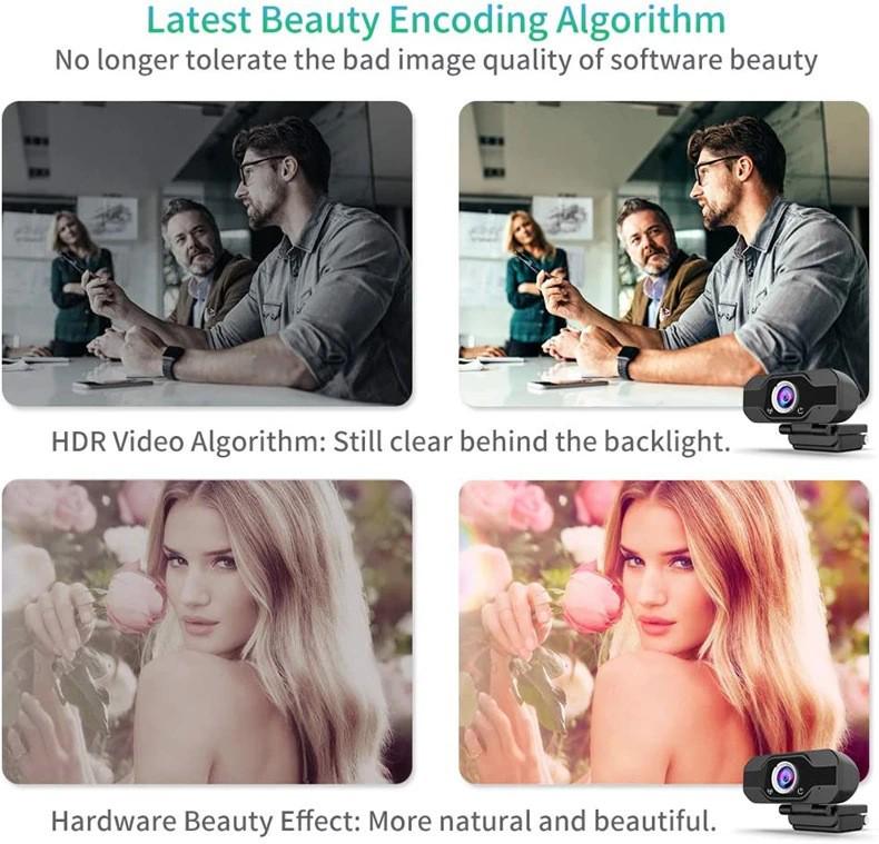 HD Conference Camera for Online Classes, Live Streaming, Gaming & Video Calls on Desktop/Laptop